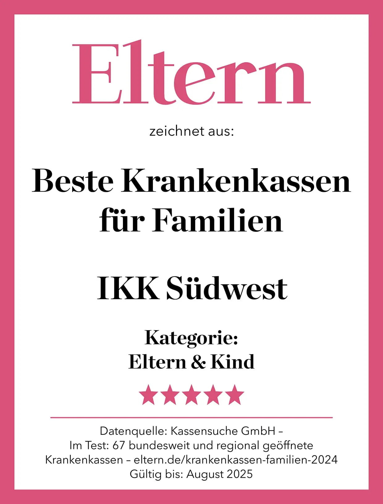 Familien können sich auf uns verlassen.